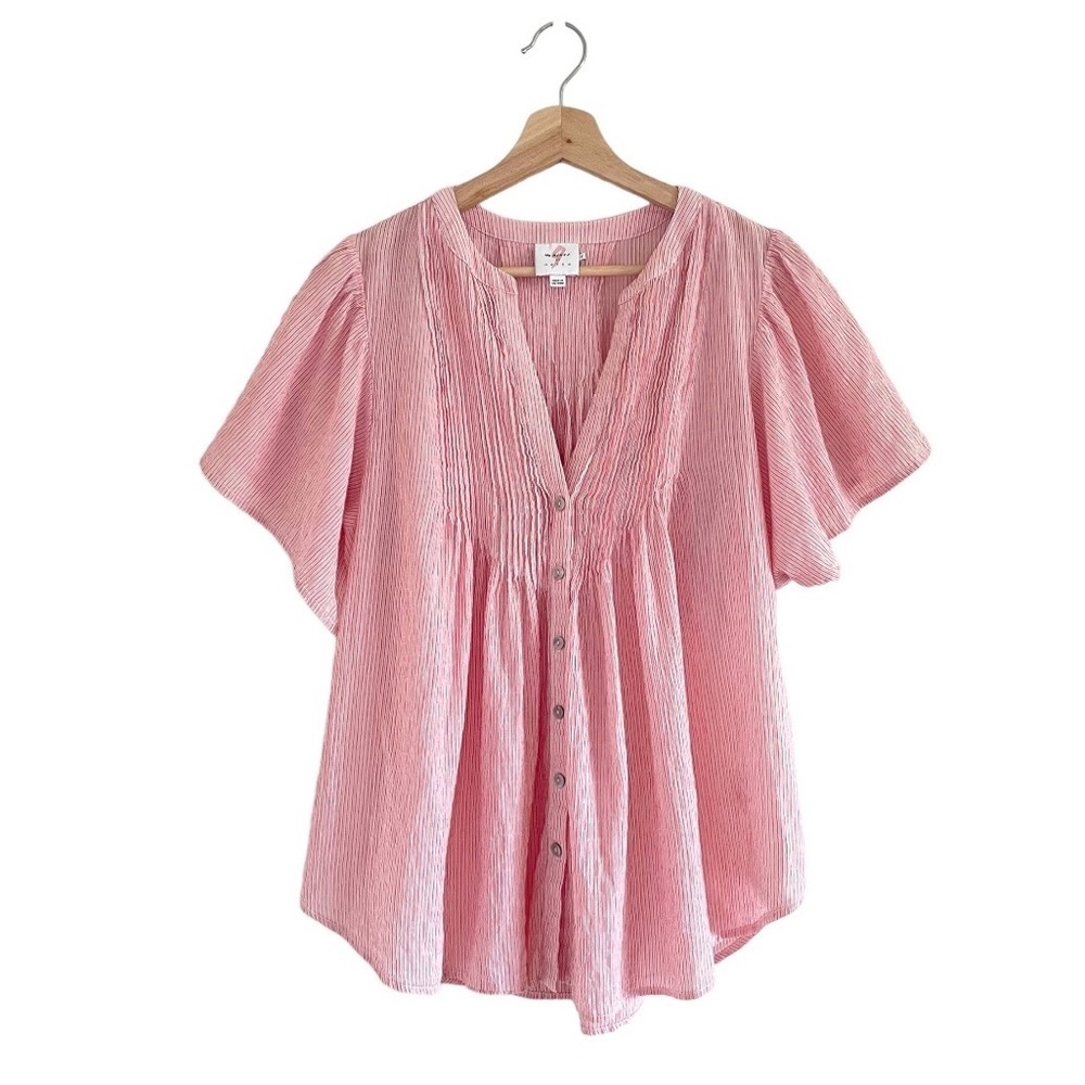 The Nines by HATCH Light Pink Button-Down Blouse - Picture 4 of 13